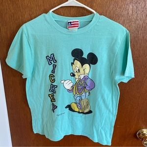 Youth Teal Mickey Mouse Shirt